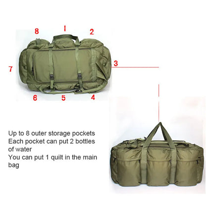 Super Capacity 100L Tactical Luggage Bag Waterproof