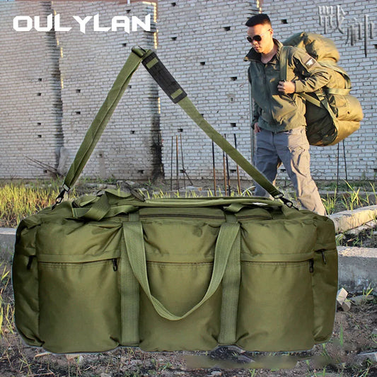 Super Capacity 100L Tactical Luggage Bag Waterproof Large Shoulder Travel Bags Backpack Outdoor Camping Tent Bag