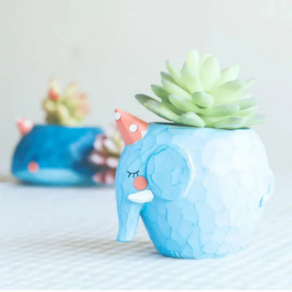 Cute Animals Flower Pots for Succulents Plants Dinosaur Elephant Animals Succulent Plant Bonsai Planter Flower Pots Planters