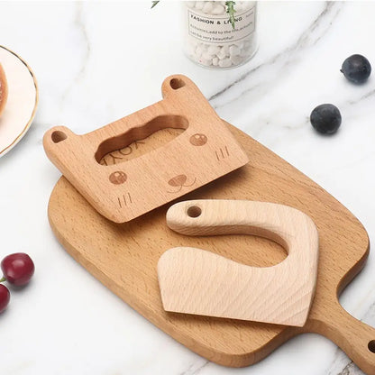 Wooden Kids Cutter Cute Shape Kitchen Tool