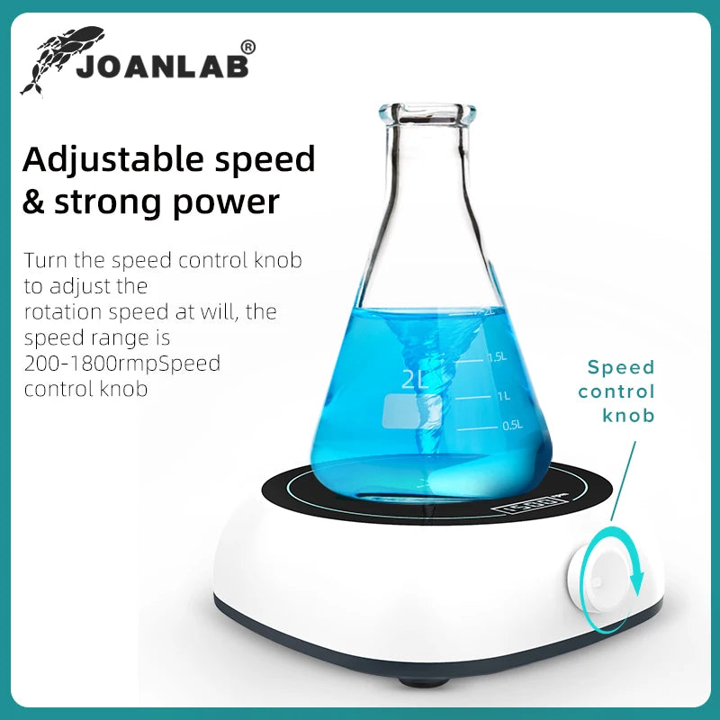 110v - 220v Digital Display Magnetic Stirrer Lab Equipment Magnetic Mixer With Stir Bar Liquid Stirrer 2000 rpm Capacity: 2000ml