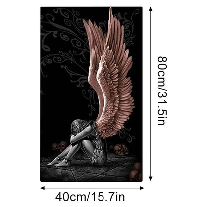 Pensive Angle Wall Art Poster Home Canvas Wall Decor Abstract Sit Angel Wall Decorative Painting For Home Decoration