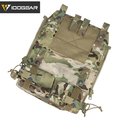 IDOGEAR Tactical Pouch Bag Zip On Panel Modular Backpack for plate carrier W/ Mag Pouch for AVS JPC2.0 CPC Vest 3573