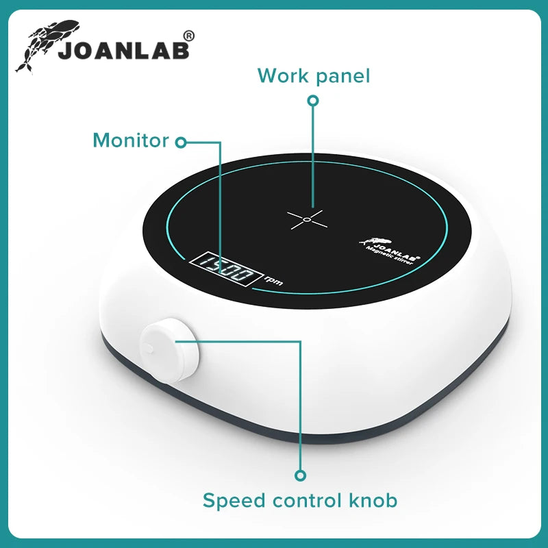 110v - 220v Digital Display Magnetic Stirrer Lab Equipment Magnetic Mixer With Stir Bar Liquid Stirrer 2000 rpm Capacity: 2000ml