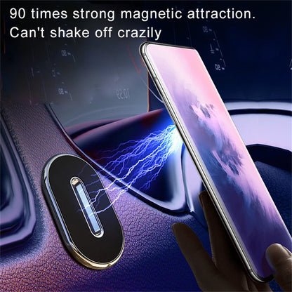 Magnetic Car Phone Holder Rotatable Strip Shape Stand For Huawei Metal Strong Magnet GPS Car Mobile Phone Mount for iPhone 13 12