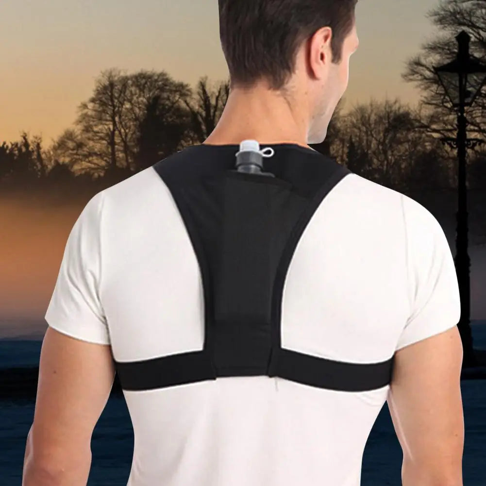 Shoulder Vest Reflective Chest Bag Mobile Phone Bag Adjustable Reflective Running Vest Adjustable Phone Holder Bag For Cycling