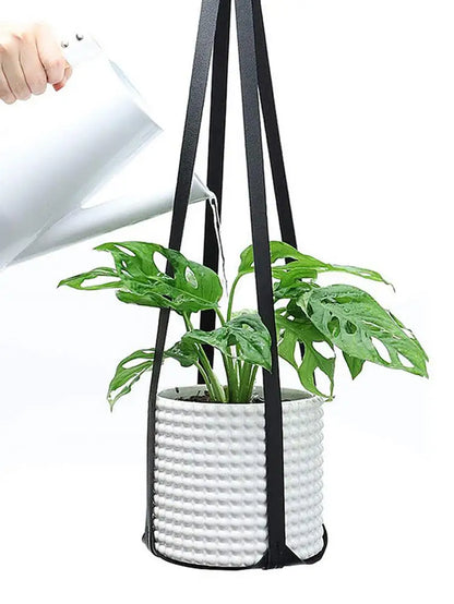 30 Inch Leather Plant Hanger