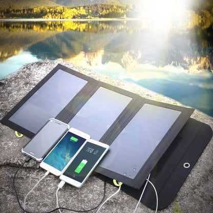 Solar Power Bank Solar Phone External Battery Charger for Phone Tablet Flashlight Sound Box Earphone etc. at Outdoors.