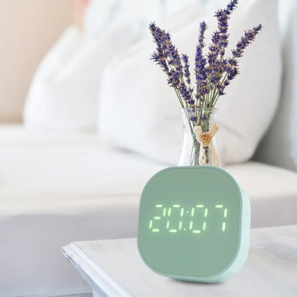 Desktop Digital Clock Cute Mini Alarm Clock Desktop Table Decor