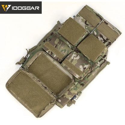 IDOGEAR Tactical Pouch Bag Zip On Panel Modular Backpack for plate carrier W/ Mag Pouch for AVS JPC2.0 CPC Vest 3573