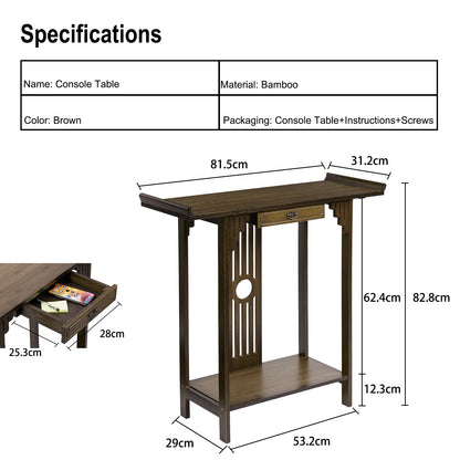 32" Console Table Rustic Sofa Table Accent Entryway Table for Living Room,Hallway Entrance