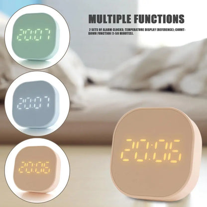 Desktop Digital Clock Cute Mini Alarm Clock Desktop Table Decor