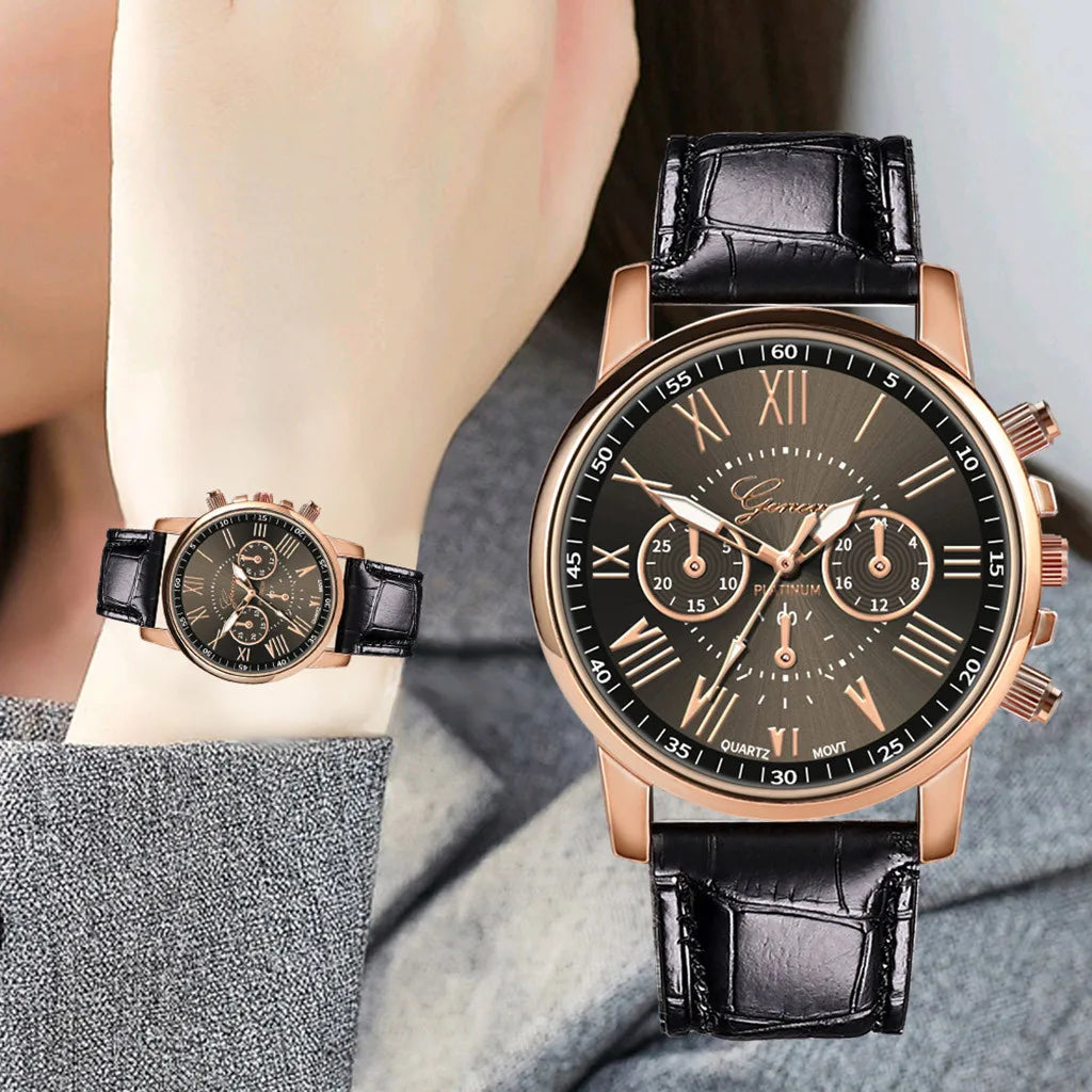 Women's Luxury Leather Wrist Watch