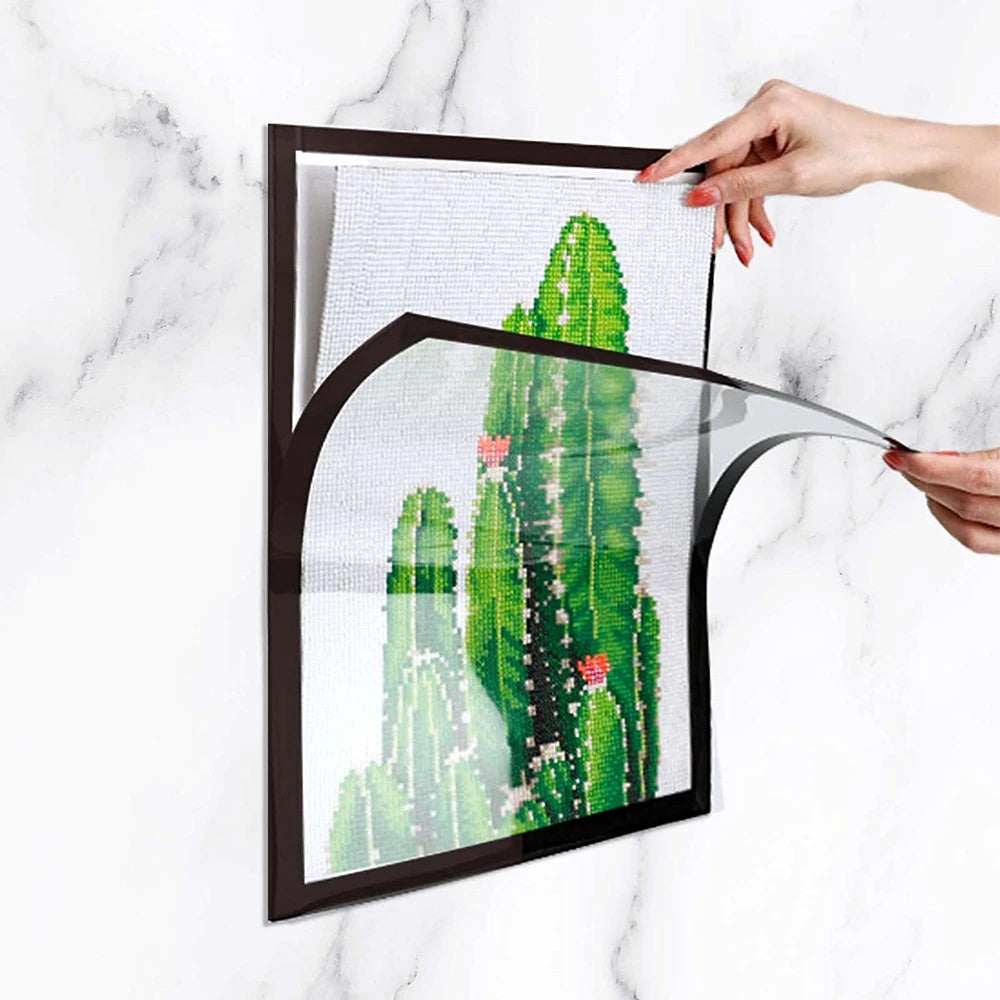 Magnetic Diamond Art Photo Frames 25/ 35*25cm Diamond-Painting Frames Wall Gallery Self-Adhesive Creative Living Room Home Deco