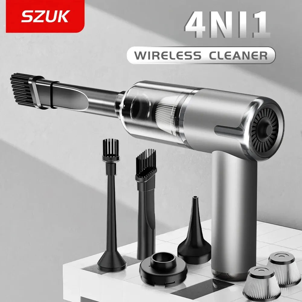 SZUK Car Vacuum Cleaner Powerfu Wireless Portable Cleaning Machine for Keyboard Handheld Cleaner for Car and Home Appliance