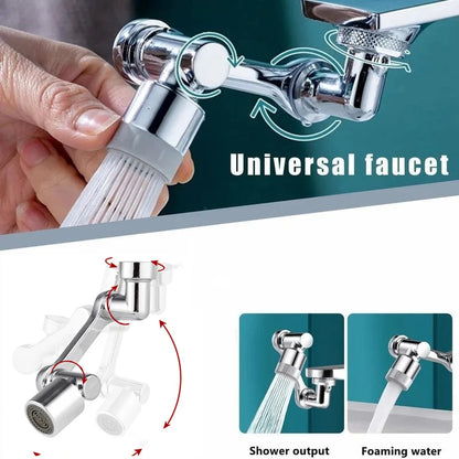 1080° Universal Rotation Faucet Aerator Splash Plastic Filter Kitchen Tap Extend Water Nozzle Faucet 22/24mm Adaptor Faucets