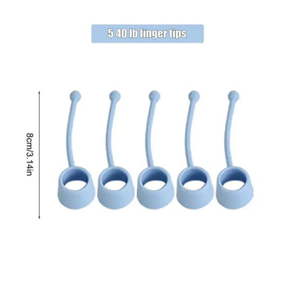 5Pcs Finger Strengthener Elastic Silicone Finger Exerciser Hand Strengthener Forearm Wrist Exerciser Resistance Band Fitness