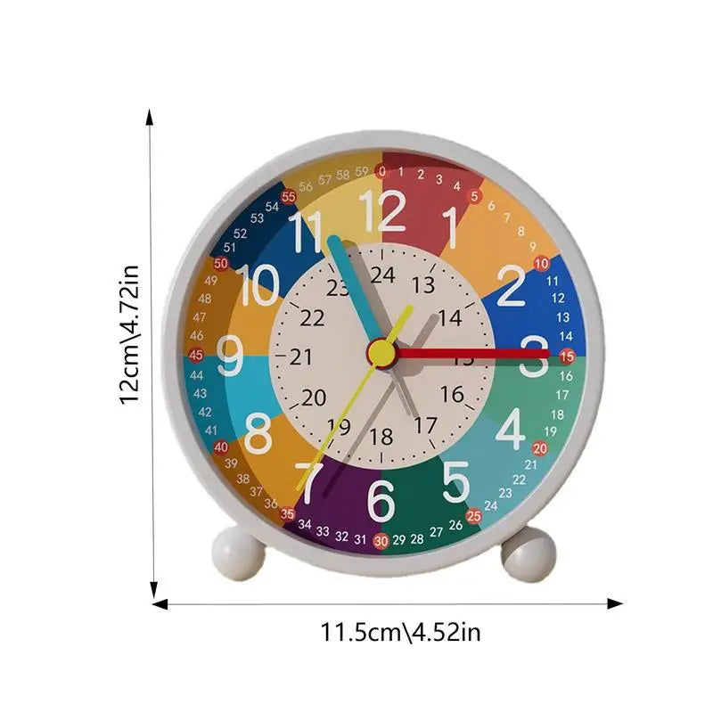 1pcs Alarm Clock Child Alarm Clock Electronic Clock Mute Learning Creative modeling Cartoon Vintage Clock Bedroom Table