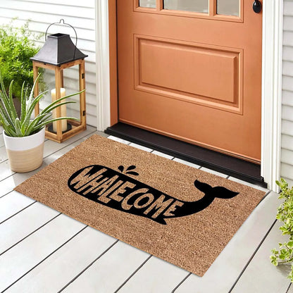 Whalecome Letters Door Mats Entrance Door Anti-Slip Living Room Hallway Floor Mats Kitchen Bathroom Rug Carpets Bedside Foot Mat