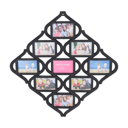 4x6 inch Black Wall Mounted Collage Photo Frame 9 Picture Frames Fit for Multi Photo Family Wall Decor