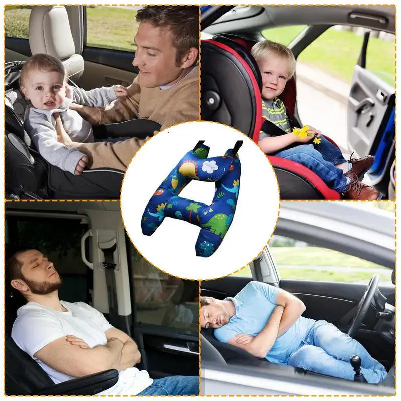 Cute Kid And Adult Car Sleeping Neck Head Support H-Shape