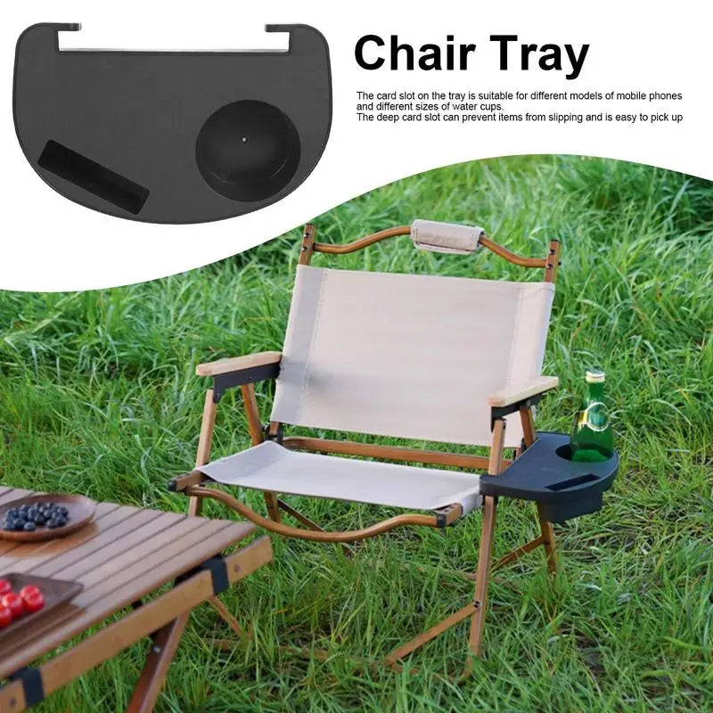 Reclining Chair Clip On Side Table Cup Drink Lounger Tray Clip Phone Holder For Outdoor Fishing Camping Beach Camping Equipment