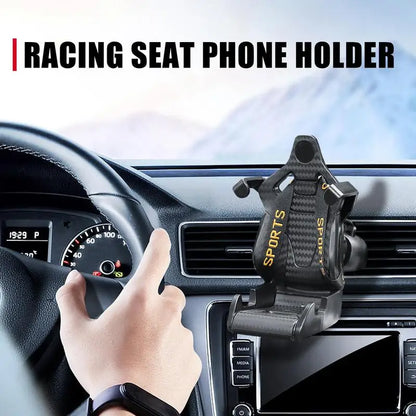 Adjustment Phone Holder Car Vent Phone Mount Auto Racing Seat Design Air Vent Phone Holder Accessories For Vehicles