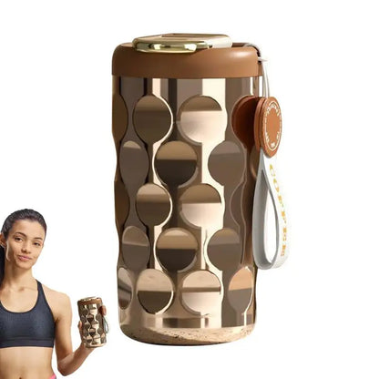 410ml Temperature Display Coffee Cup Smart Thermos Camping Travel Coffee Mug Stainless Steel Thermal Cup Leakproof Water Cup