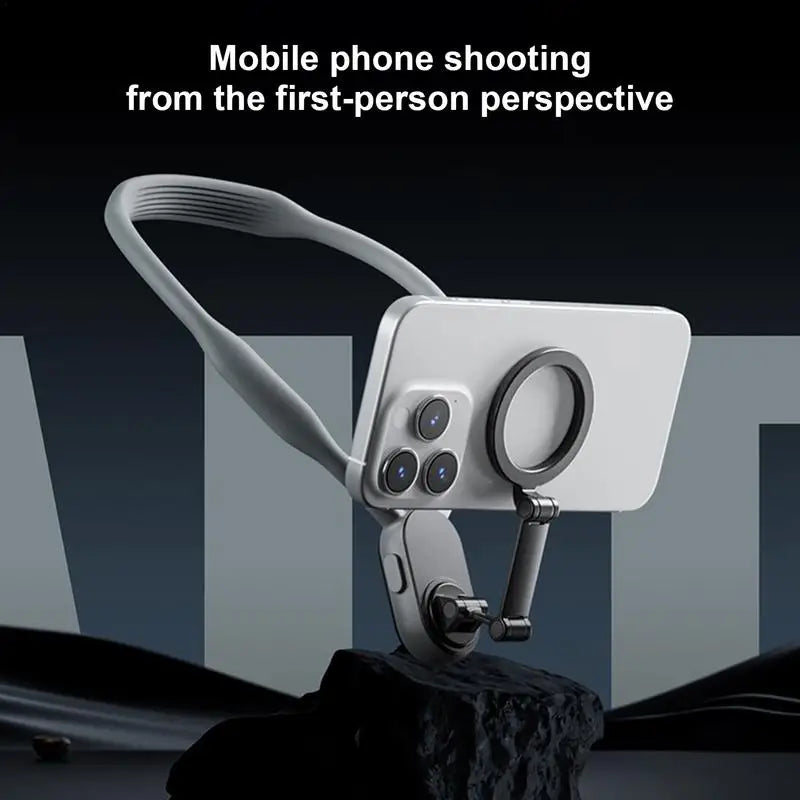 Cell Phone Holder Around Neck Hands-Free Cell Phone Stand Lazy Mobile Phone Mount Phone Holder Stand Video Recording For Short