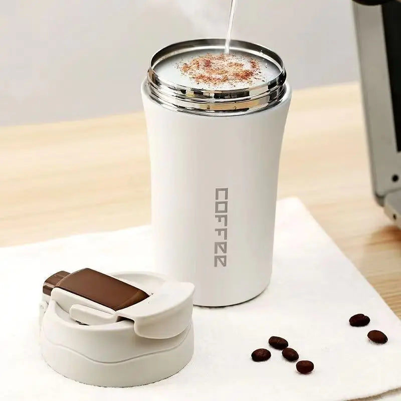 American Style Coffee Mug Portable Insulated Cup Water Bottle In-Car Vacuum Flasks Double Drinking Thermal Tumbler 450ml Thermos