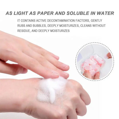 Soap Paper Sheets Portable Travel Paper Soap Portable Bath Paper Soap For Hand Washing Slide Flakes For Travel And Outdoor