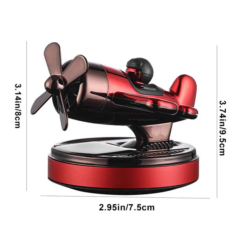 Car Air Fresheners Solar Energy Rotating Helicopter Design Aromatherapy Diffuser Helicopter Shape Air Freshener Fragrance Car