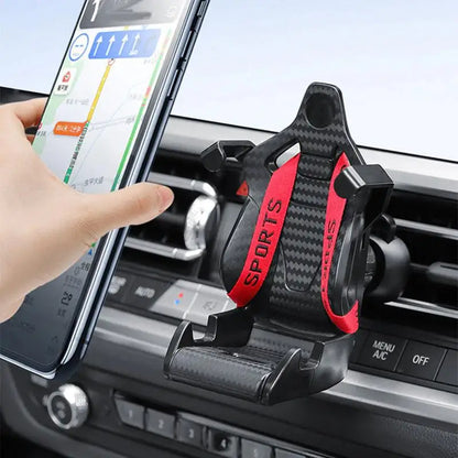 Car Holder For Cell Phone Racing Seats Car Phone Holder With Safety Belt 360 Rotation Car Phone Holder