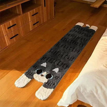 Non-slip Long Cat Rugs Cartoon Super Absorbent Soft Floor Mat For Living Room Kitchen Entrance Doormat Bathroom Shower Supplies