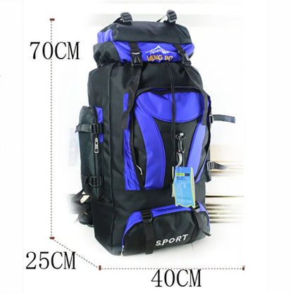 New 70L Super Large Capacity Shoulder Backpack Men Women Long-distance Travel Luggage Bag Camping Hiking Bag Dropshipping