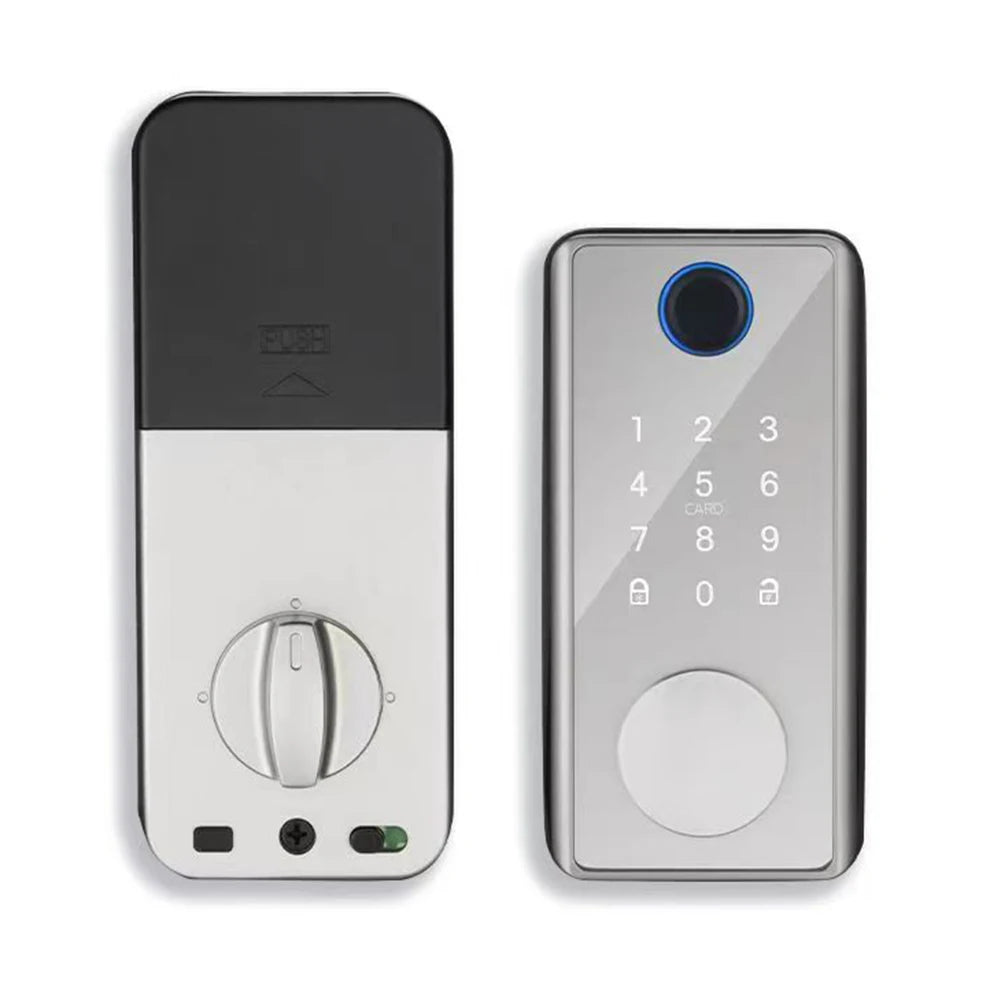 Smart Home Security Door Lock Anti-theft Biometric Smart Locks Tuya APP Bluetooth-compatible with Key Quick Unlock