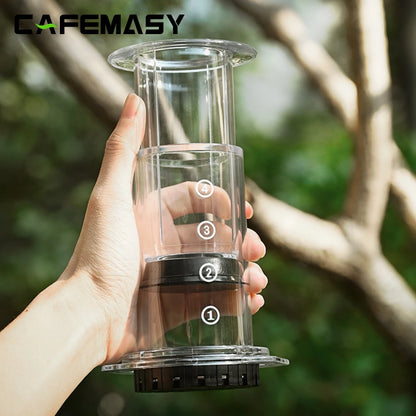 CAFEMASY New Style Transparent Espresso Coffee Maker