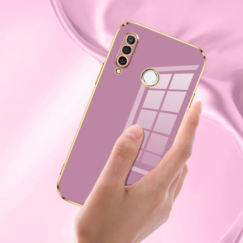 For Huawei P30 lite Case Huawei P30 lite Phone Case MAR-LX1A MAR-LX3A MAR-LX2J Case Luxury Square Plating Shockproof Back Cover