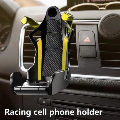 Racing Phone Holder Stable Clip Racing Seat Air Vent Phone Holder Stable Clip Universal Cell Phone Support Car Vent Phone Mount