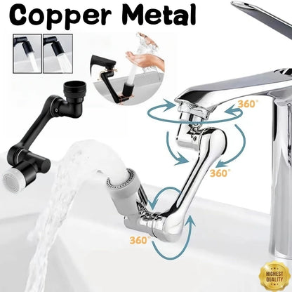 Copper Metal Universal 1080° Dual Mode Sprayer Head Bubbler