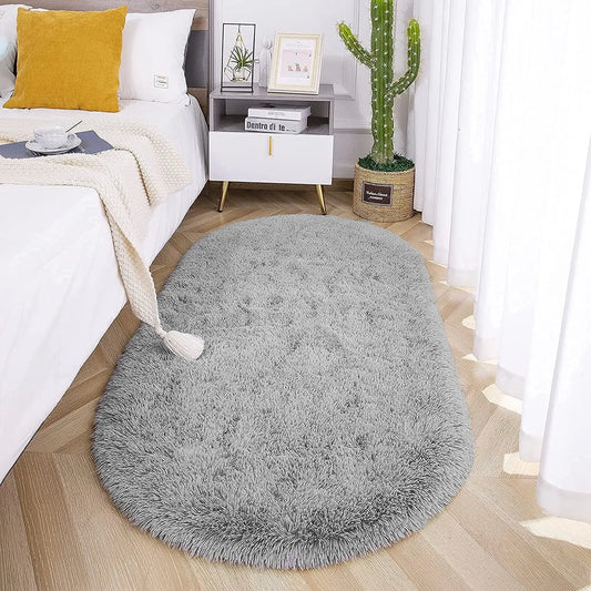 LOCHAS Oval Thick Carpet for living room Home Decor rug plush door Mat carpets for bedroom Bedside terrace Area Rugs Floor mats