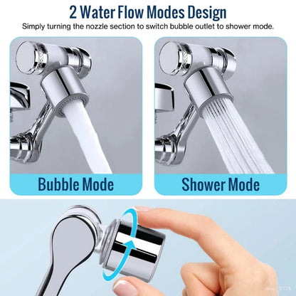 Swivel Faucet Aerator Splash Dual Mode Kitchen Tap Extender