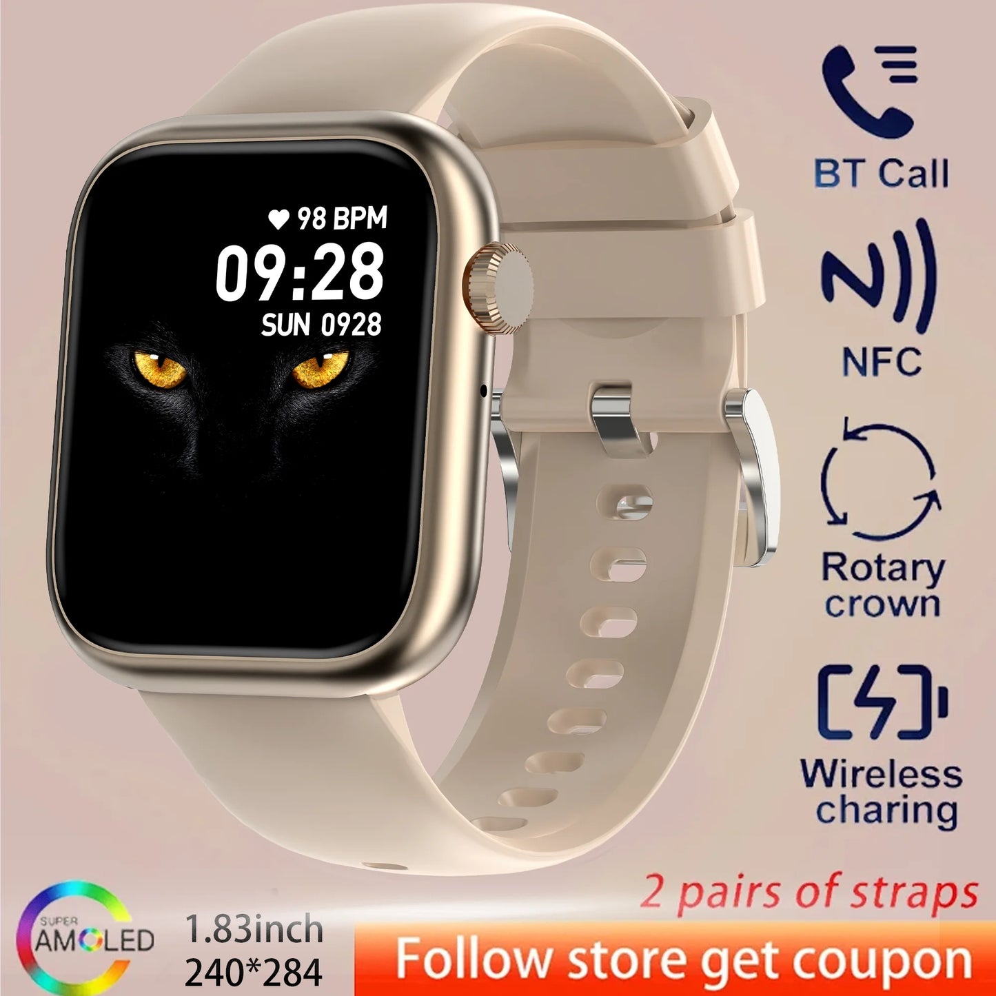 New Women's Sport 1.85-inch smartwatch