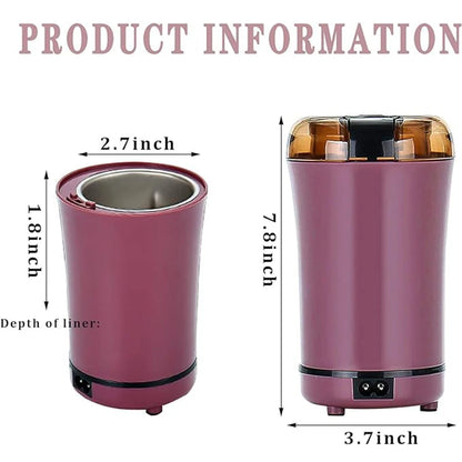 Multifunctional Grinder Electric Pill Crusher, Grinder For Large Pills to Fine Powder, Small Dose Coffee Bean Grinder