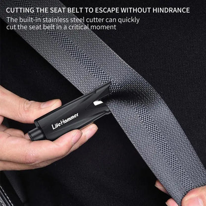 Car Safety Escape Glass Window Breaker Emergency Hammer Seat Belt Cutter Portable Keychain Hamer Cutter Tool Car Accessories