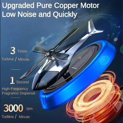 Solar Car Air Freshener Perfume Helicopter Decoration Interior Decoration Solar Car Rotating Aromatherapy Perfume Diffuser