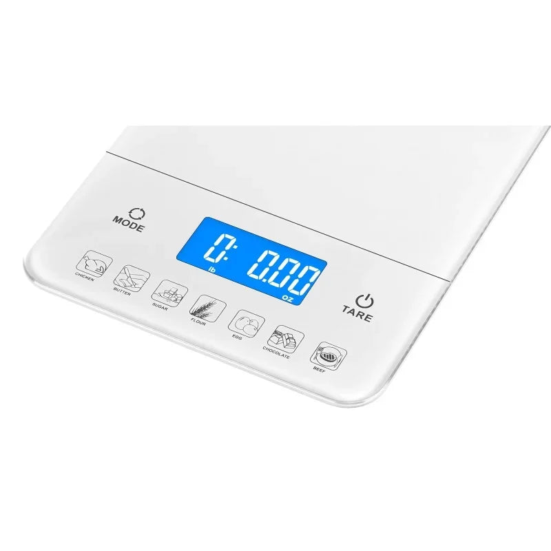 Ozeri Touch III 22 lbs. (10 kg) Digital Kitchen Scale with Calorie Counter, in Tempered Glass