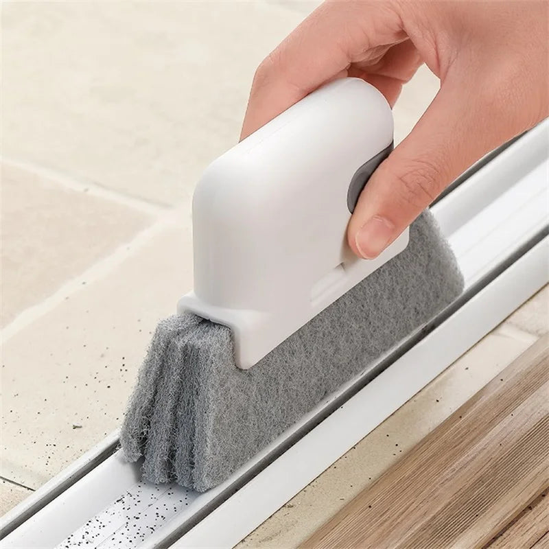 2-in-1 Groove Cleaning Tool Creative Window Groove Cleaning Cloth Window Cleaning Brush Windows Slot Cleaner Brush Groove Brush