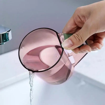 Creative Wash Cup Portable Plastic Toothbrush Cup Bathroom Plastic Transparent Mouthwash Cup Toothbrush Holder Bathroom Supplies