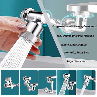 1080° Rotatable Extension Faucet Sprayer Head Water Tap